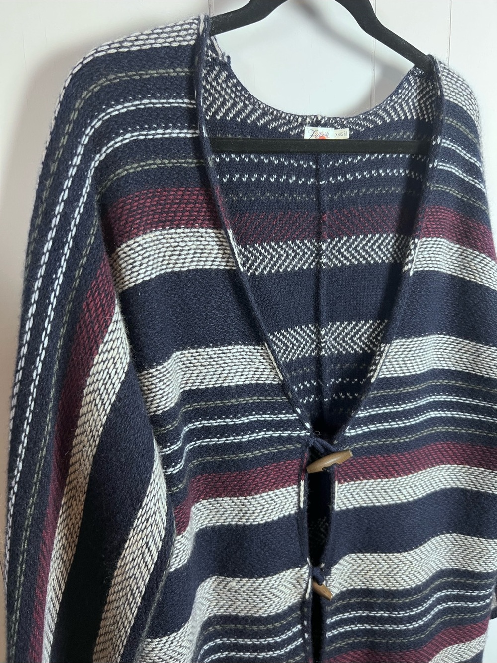 Faherty Wool Cashmere Denver Cardigan Coastal Boho Artsy XS/S - Picture 5 of 16